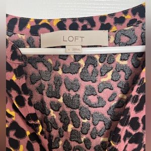 Loft size L long sleeve shift dress